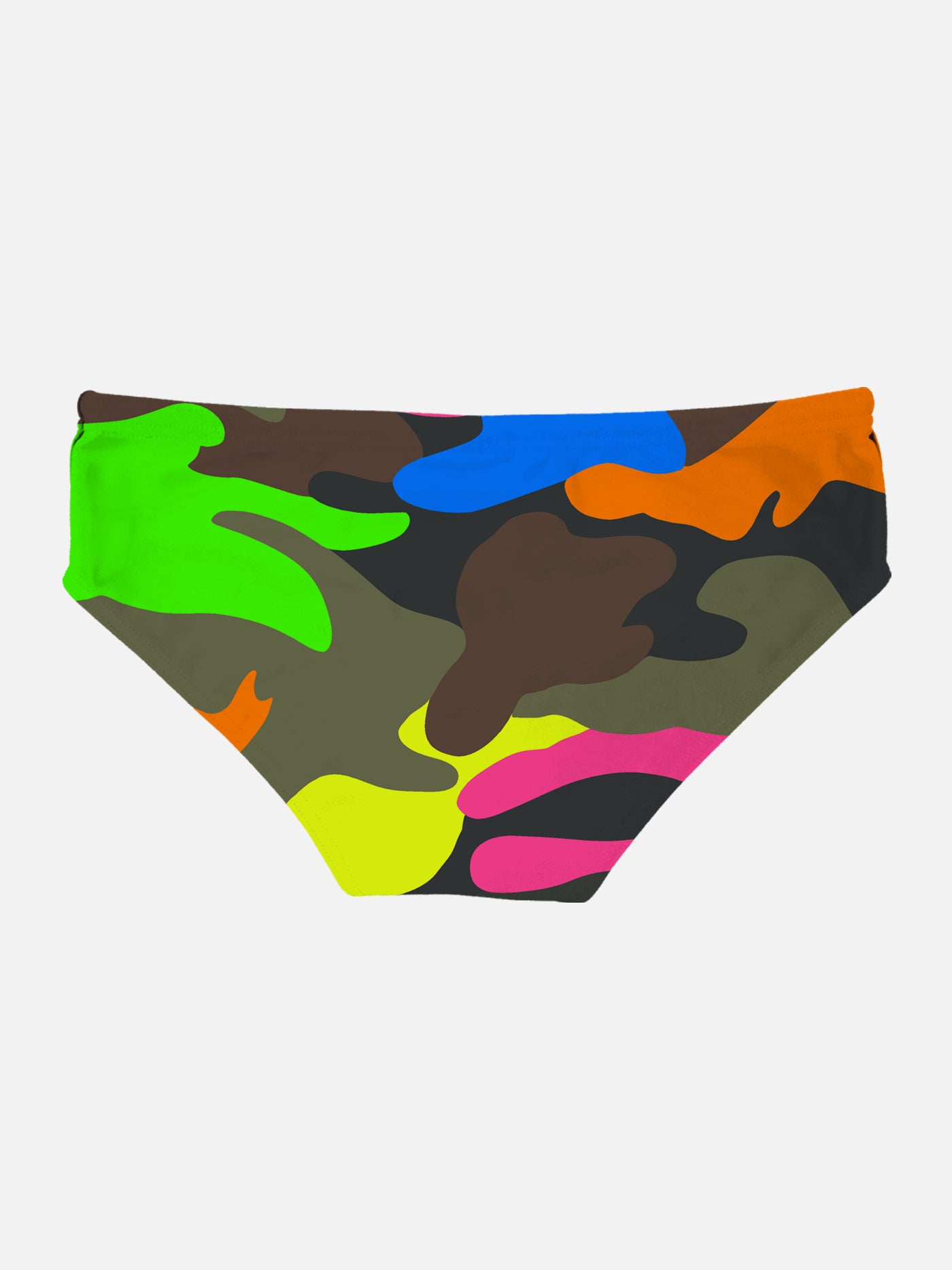 Man swim briefs with multicolor camouflage print - MC2 Saint Barth