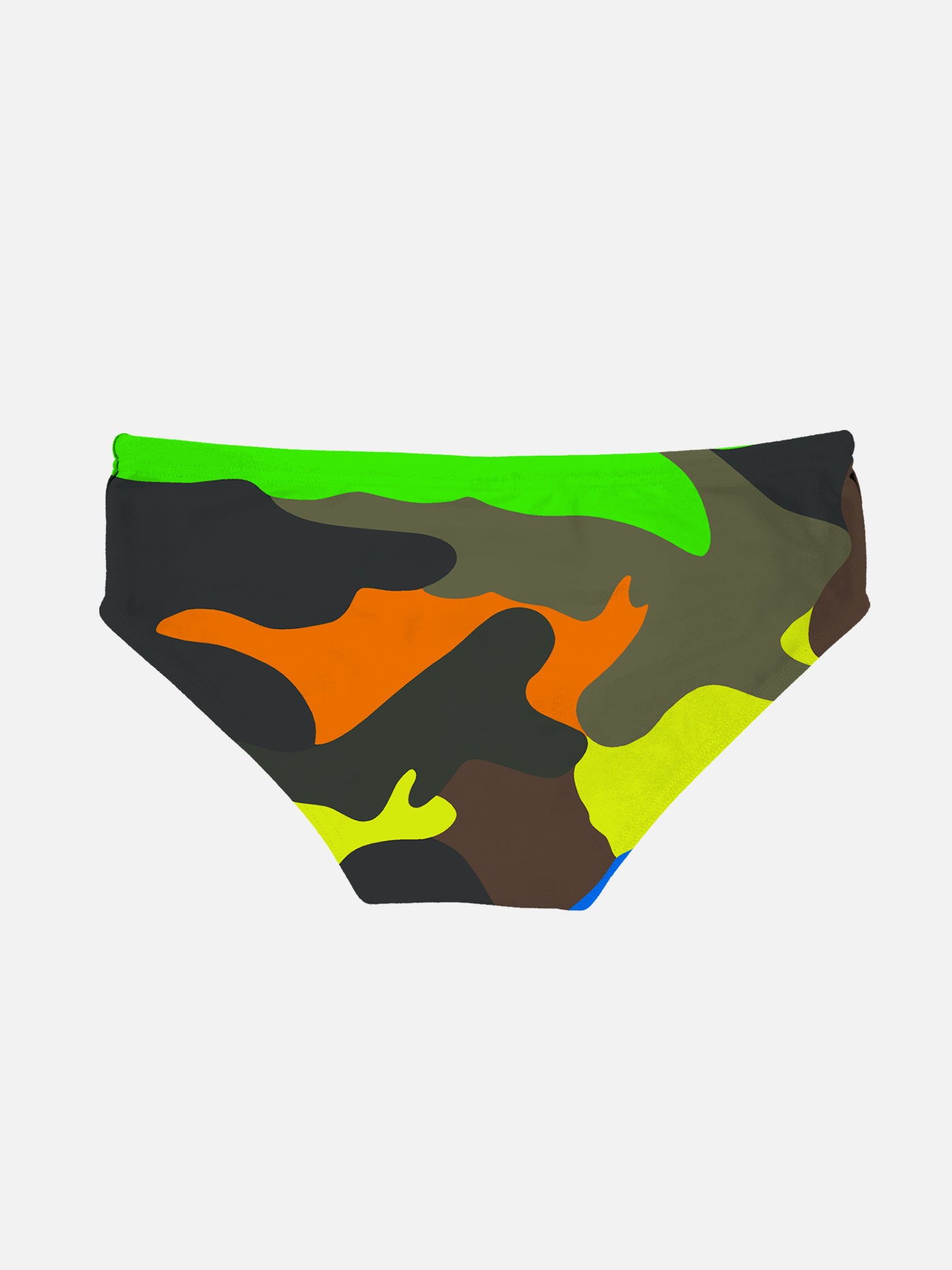 Boy swim briefs with multicolor camouflage print - MC2 Saint Barth
