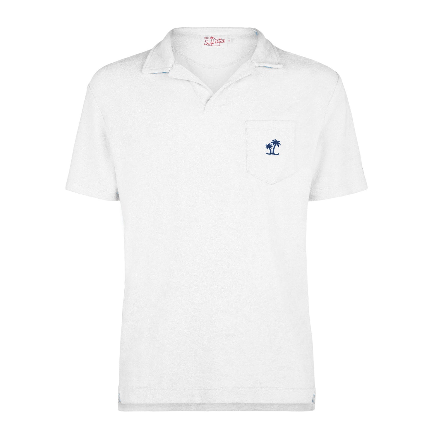 Man white cotton terry polo - MC2 Saint Barth