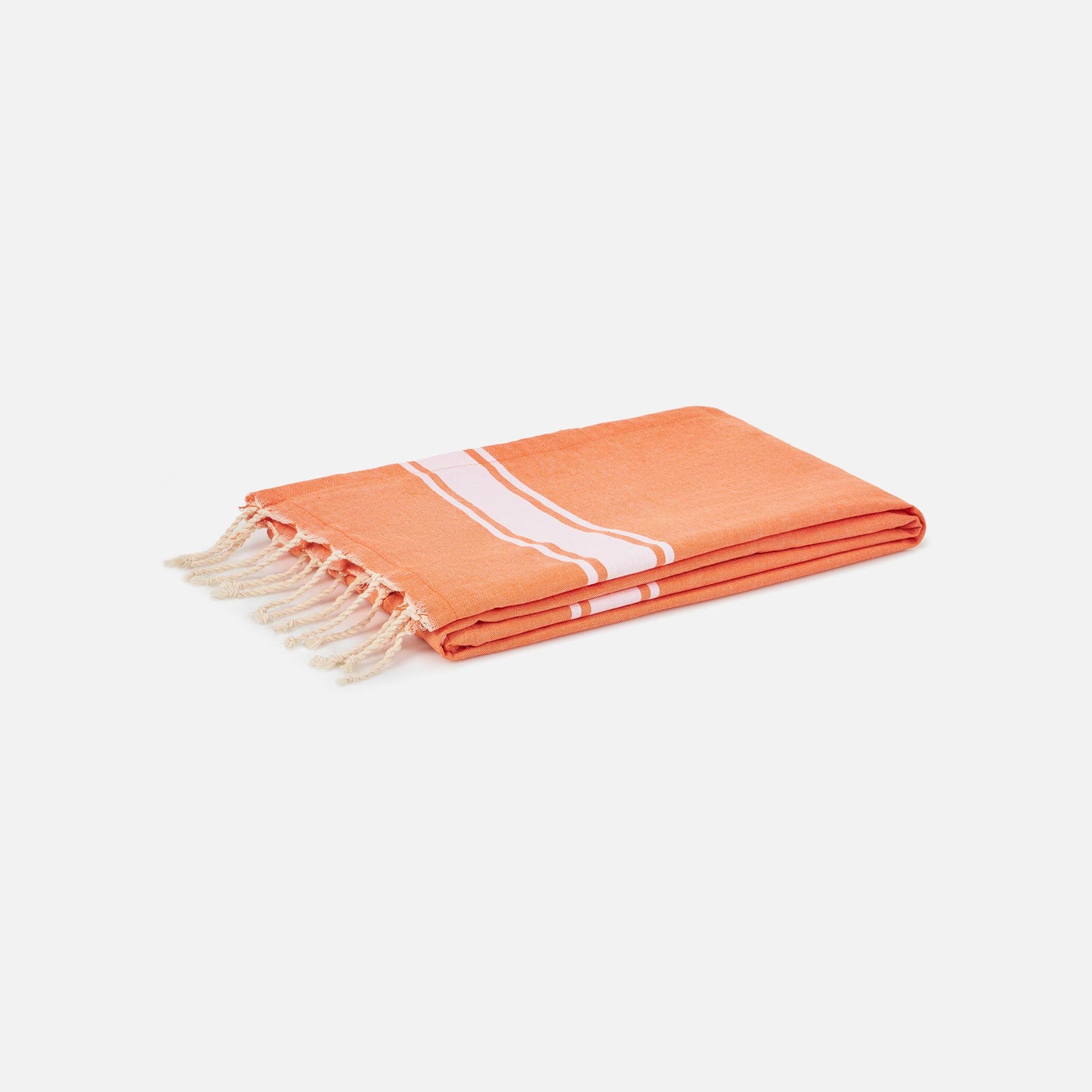 Fluo orange fouta towel doubled with sponge - MC2 Saint Barth