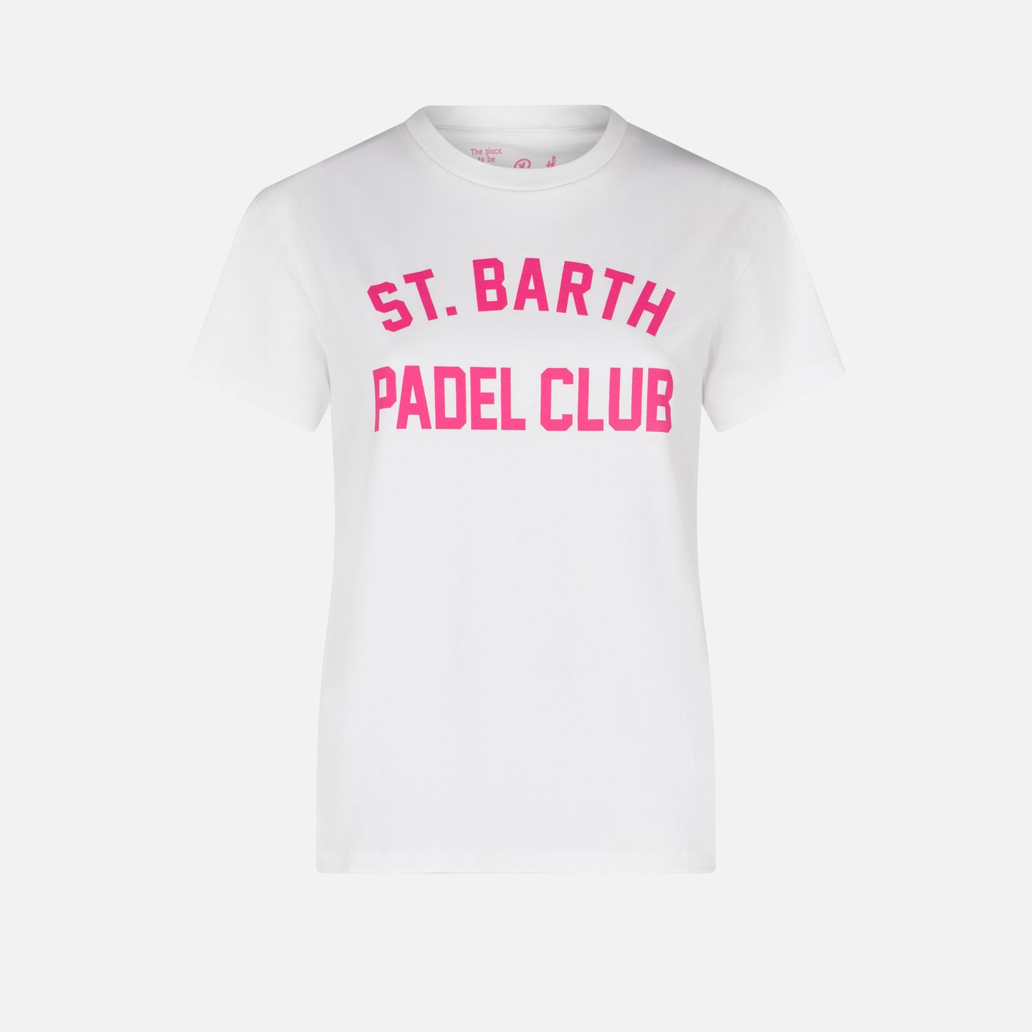 Woman cotton t-shirt with St. Barth Padel Club print - MC2 Saint Barth