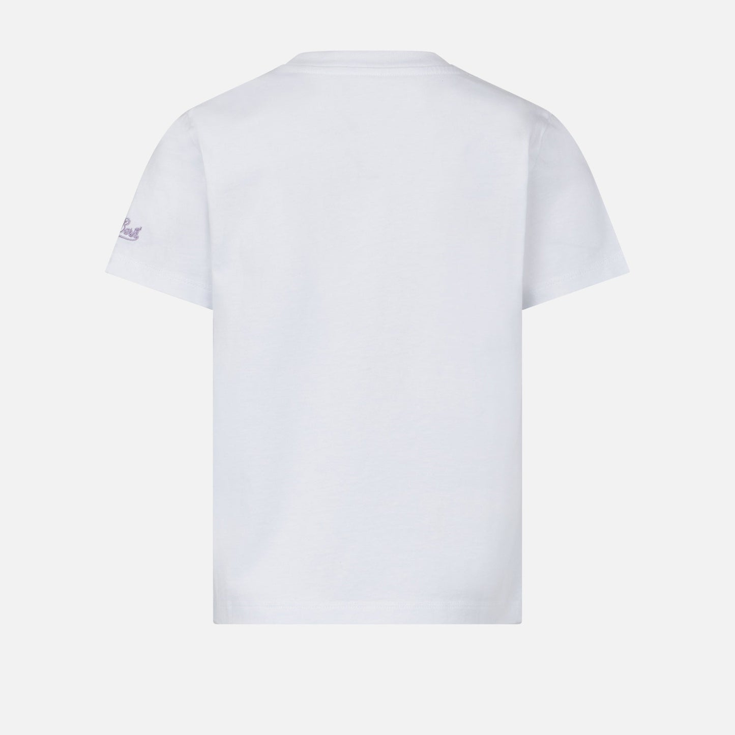 Girl cotton jersey crewneck t-shirt Elly with Miss Stufo embroidery - MC2 Saint Barth