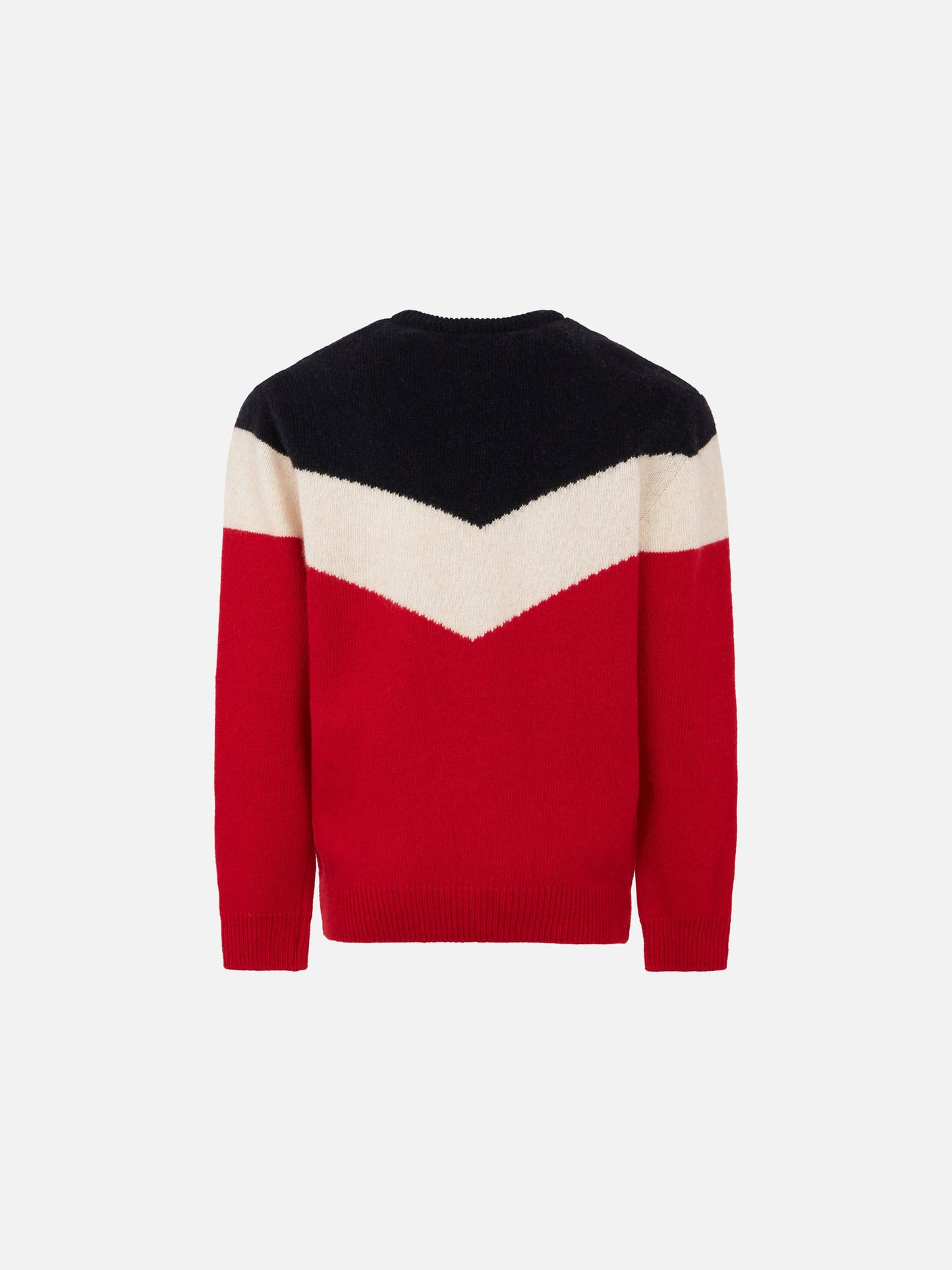 Red and blue boy sweater with patch - MC2 Saint Barth