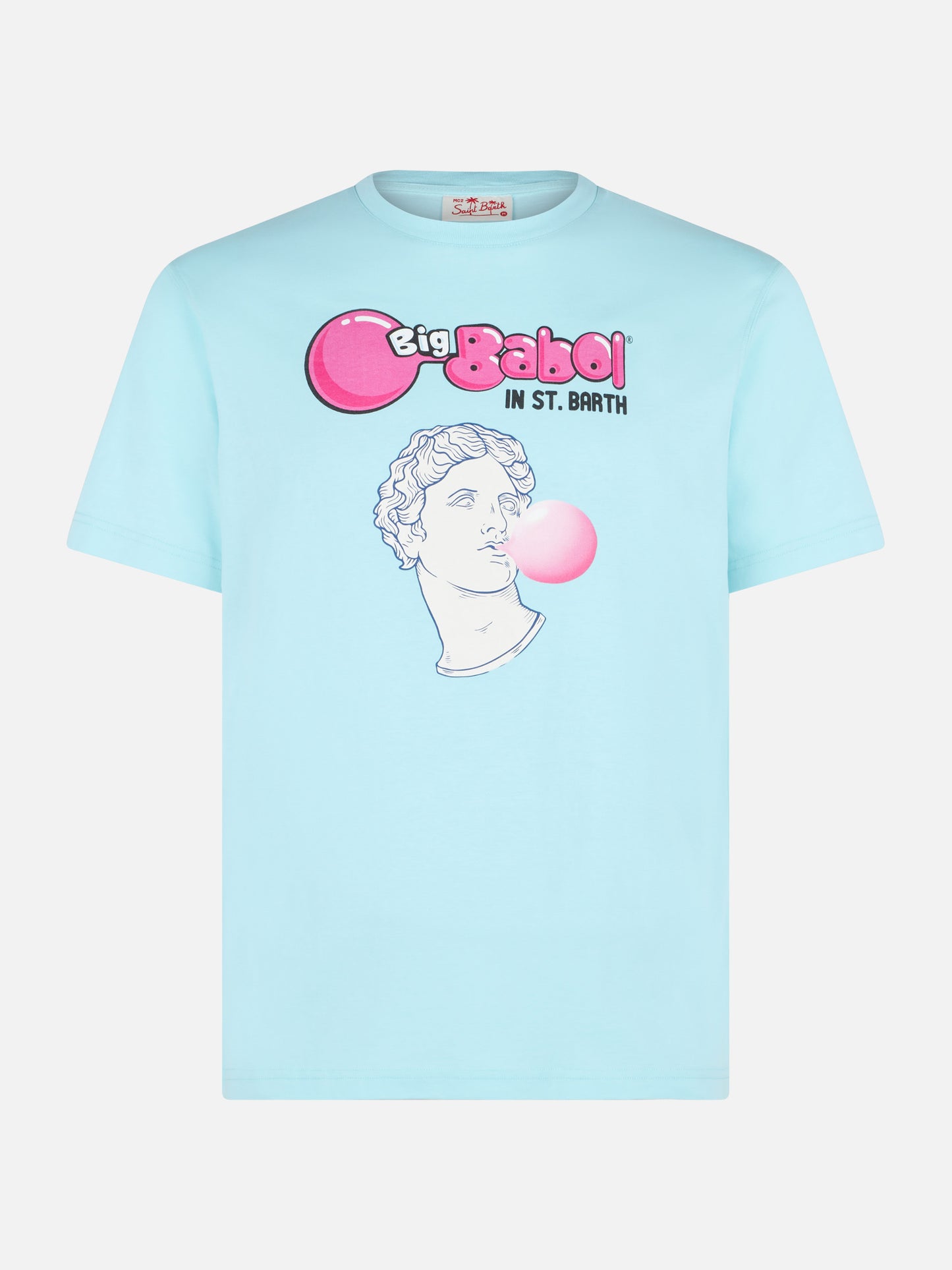 Man cotton t-shirt with statue Big Babol print | BIG BABOL® SPECIAL EDITION - MC2 Saint Barth