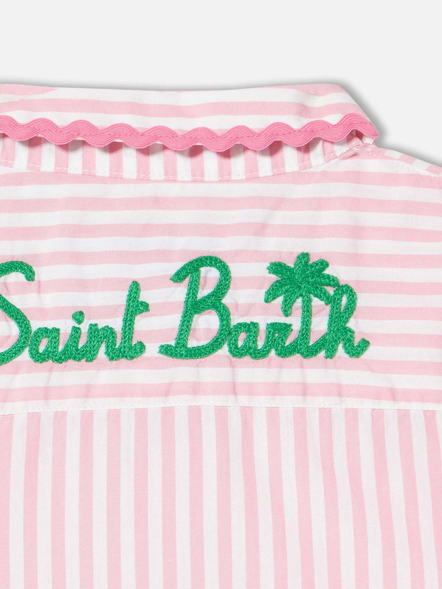 Girl striped shirt dress - MC2 Saint Barth