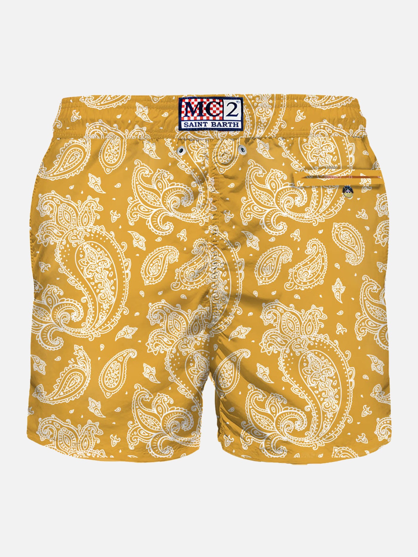 Man light fabric swim shorts with paisley print - MC2 Saint Barth