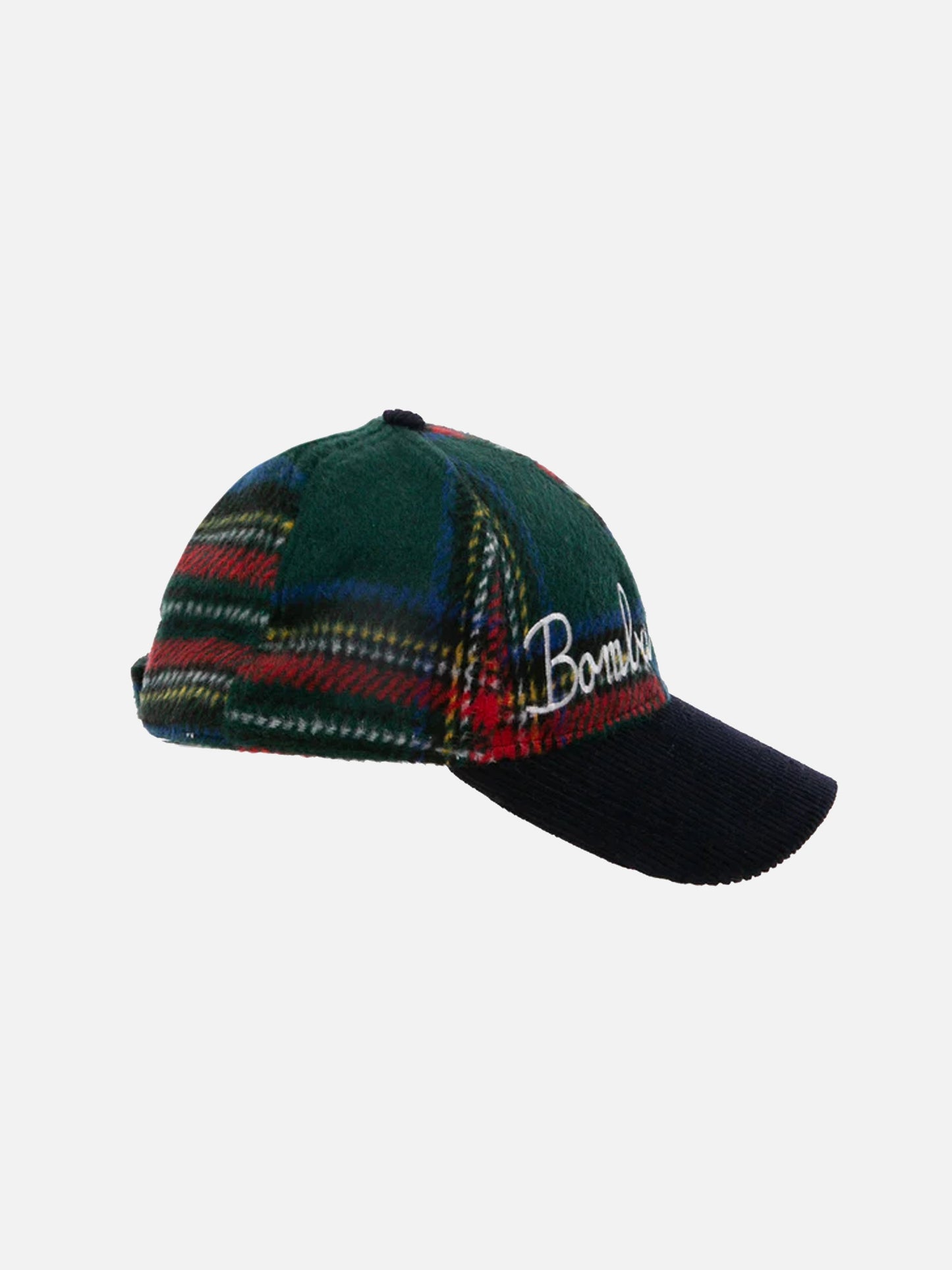 Tartan baseball cap with Bombardino embroidery - MC2 Saint Barth