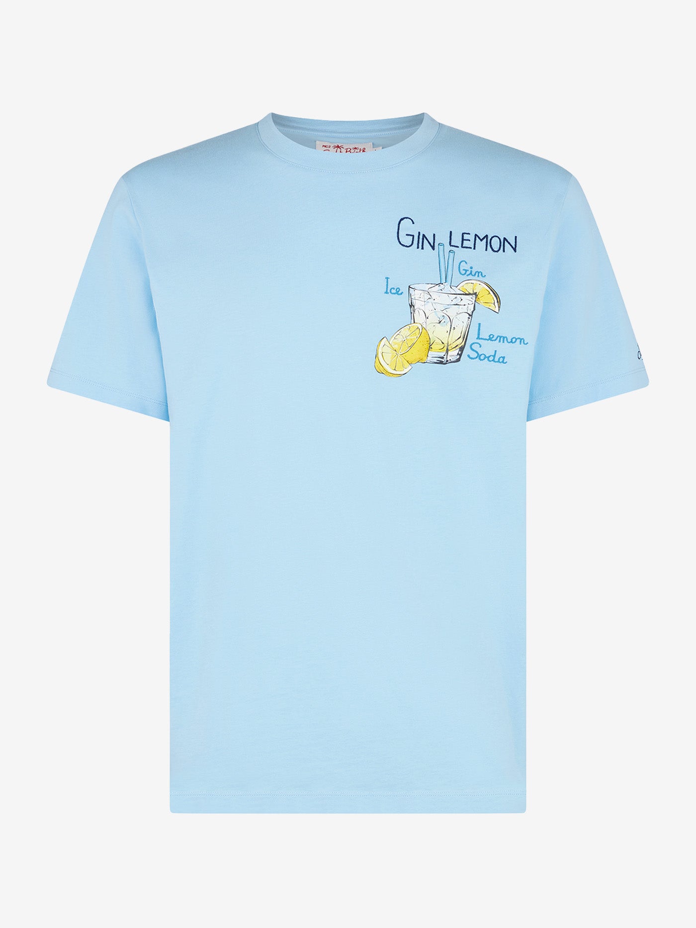 Herren-T-Shirt aus Baumwolle mit Gin Lemon-Aufdruck