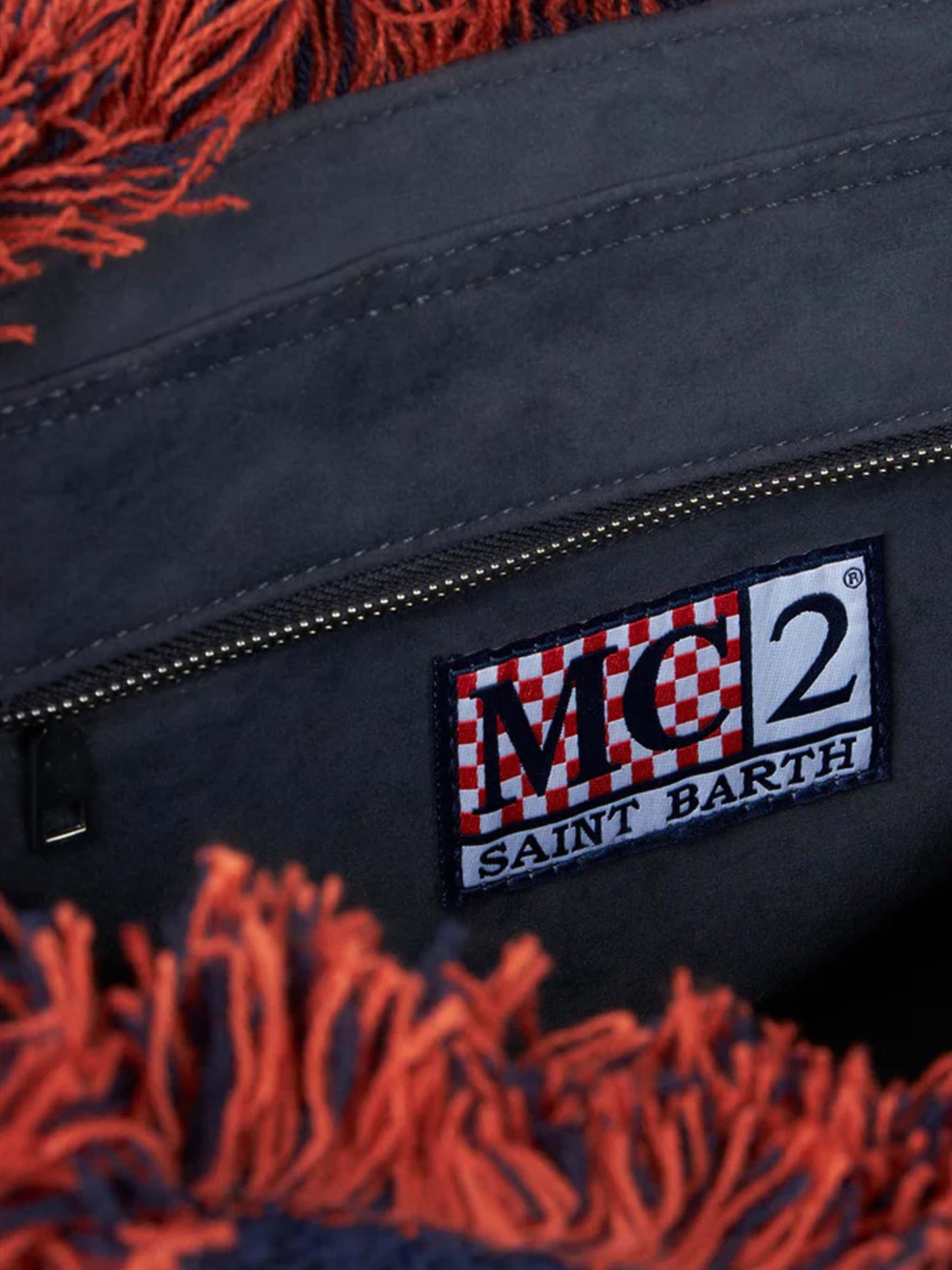 Vanity wooly shoulder bag with check print - MC2 Saint Barth