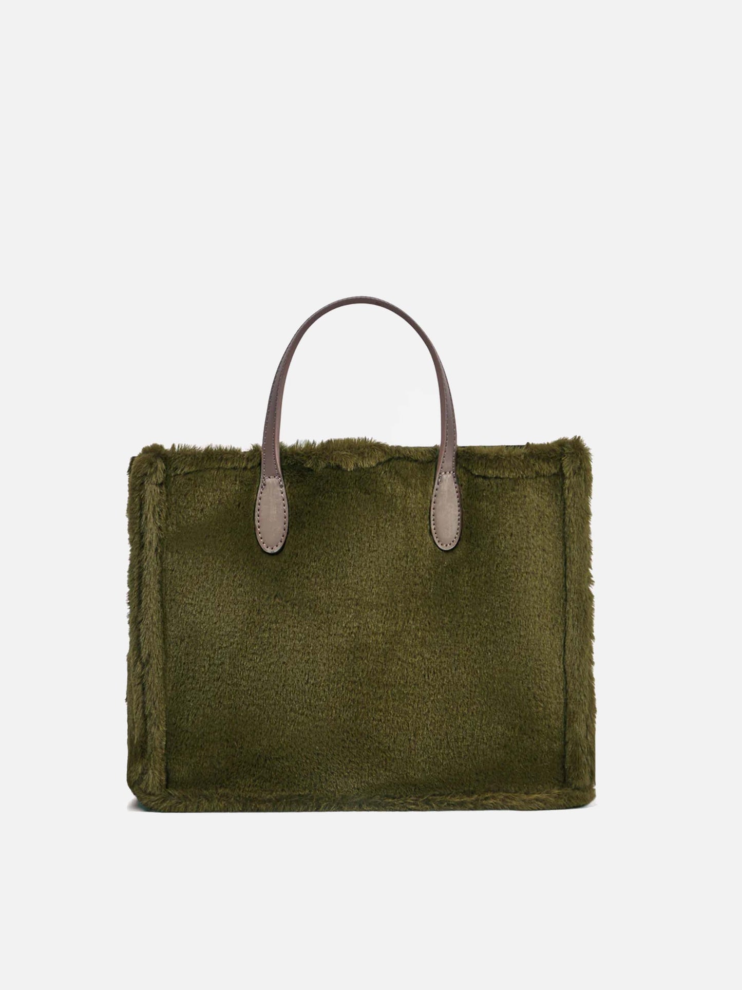 Vivian green faux fur handbag - MC2 Saint Barth