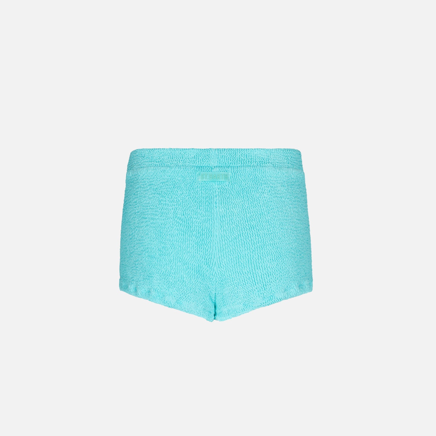 Girl water green crinkle shorts - MC2 Saint Barth