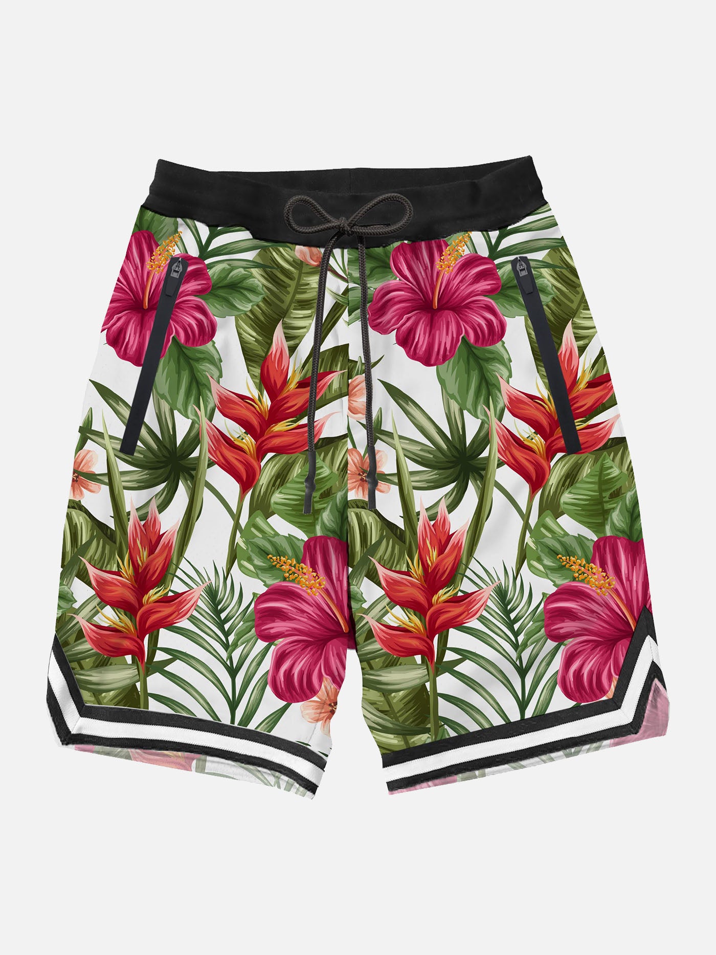 Tropical print swim shorts surf style - MC2 Saint Barth