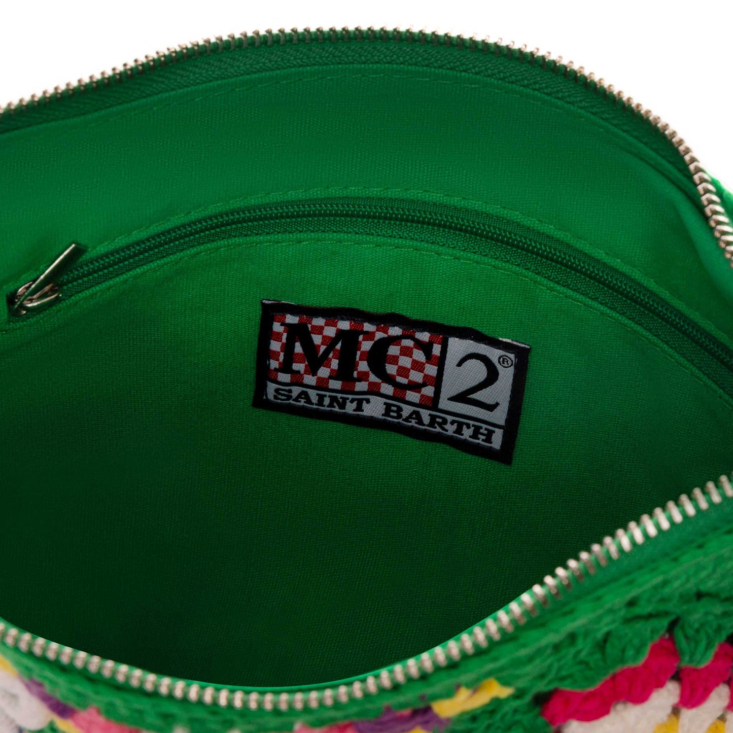 Parisienne green crochet pouch bag with Saint Barth - MC2 Saint Barth