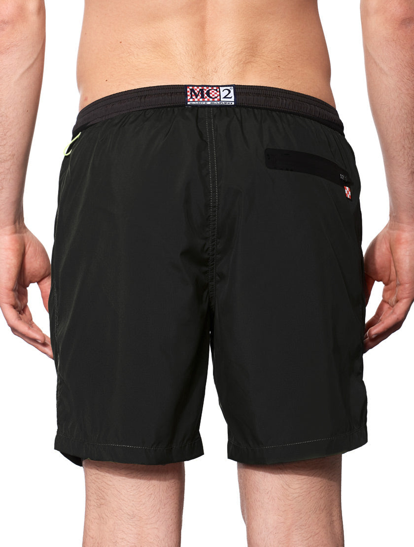Man black zipped swim shorts - MC2 Saint Barth