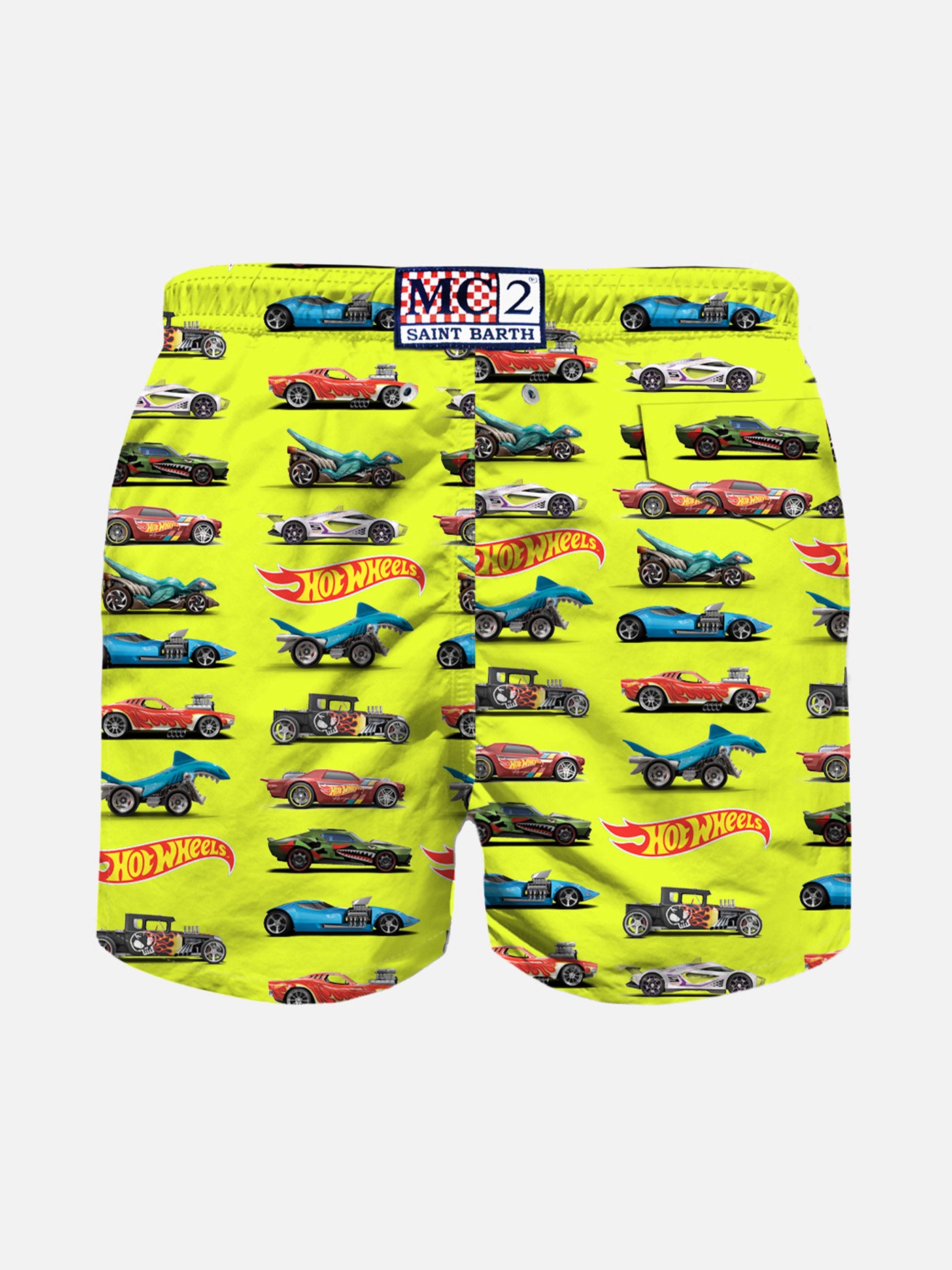 Boy swim shorts with Hotwheels print | HOT WHEELS™ SPECIAL EDITION - MC2 Saint Barth