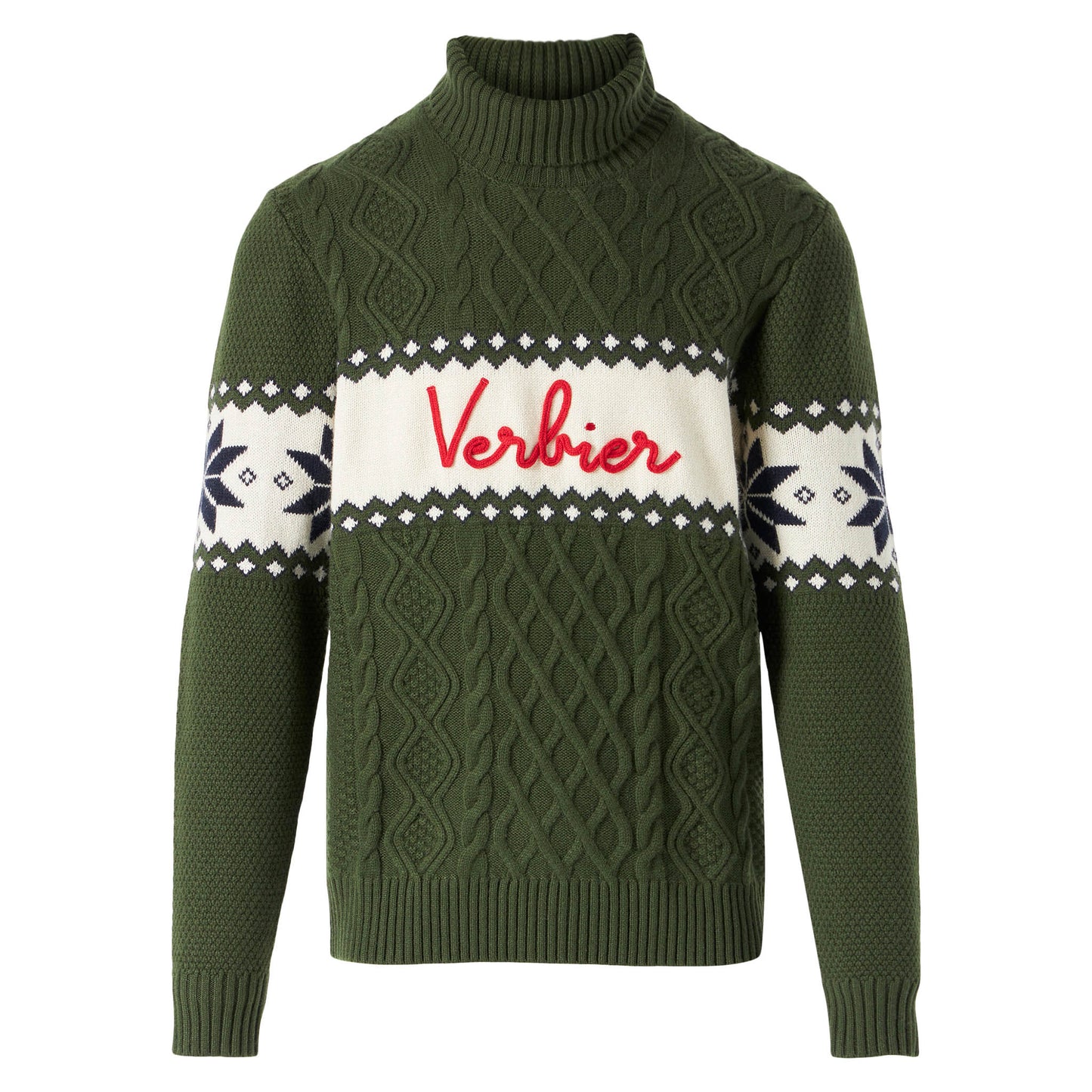 Half-turtleneck sweater with Verbier lettering - MC2 Saint Barth