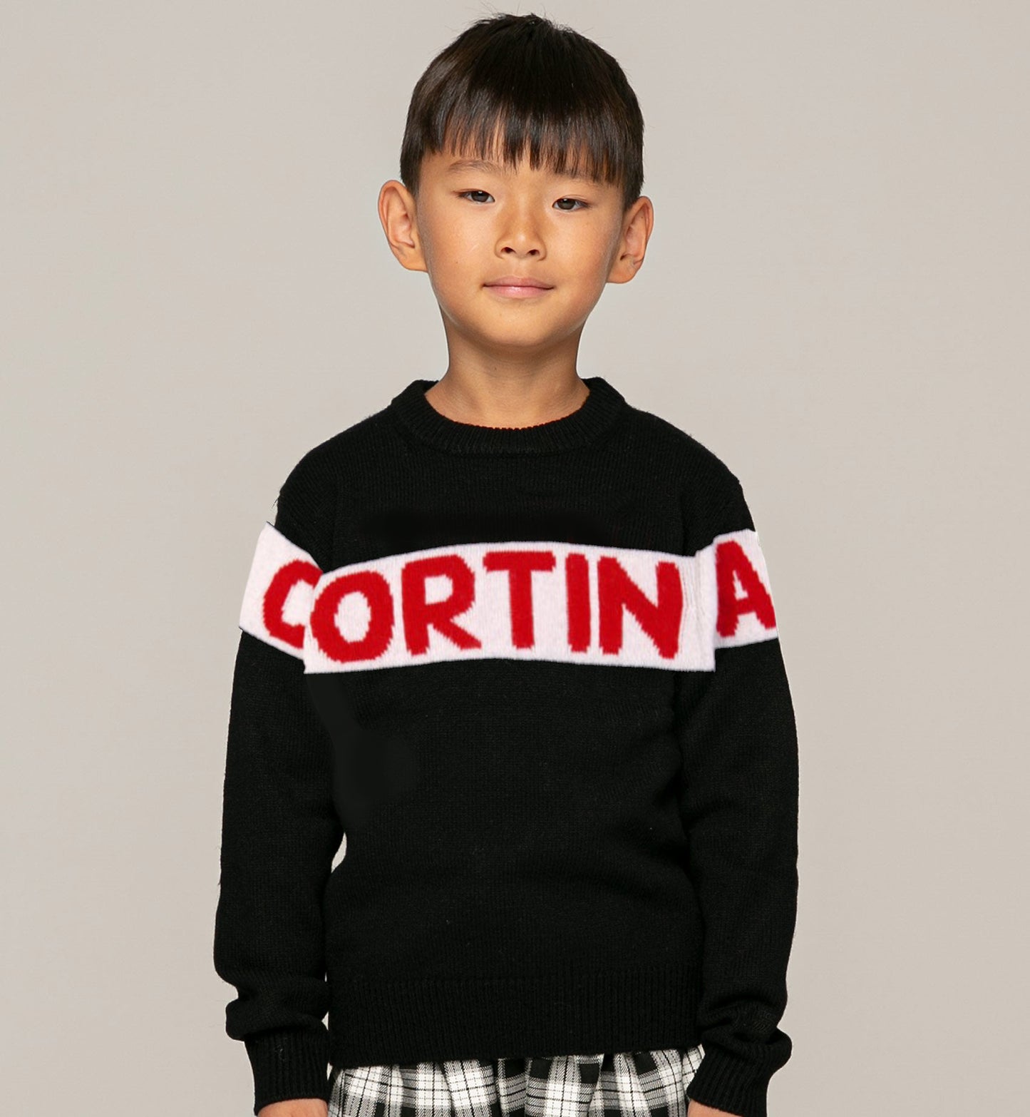 Blue boy sweater Cortina red graphic - MC2 Saint Barth
