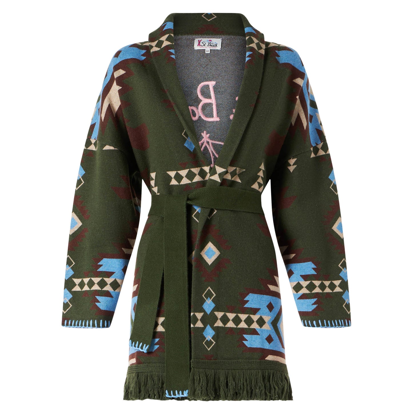 Woman cardigan Cristabel with belt - MC2 Saint Barth