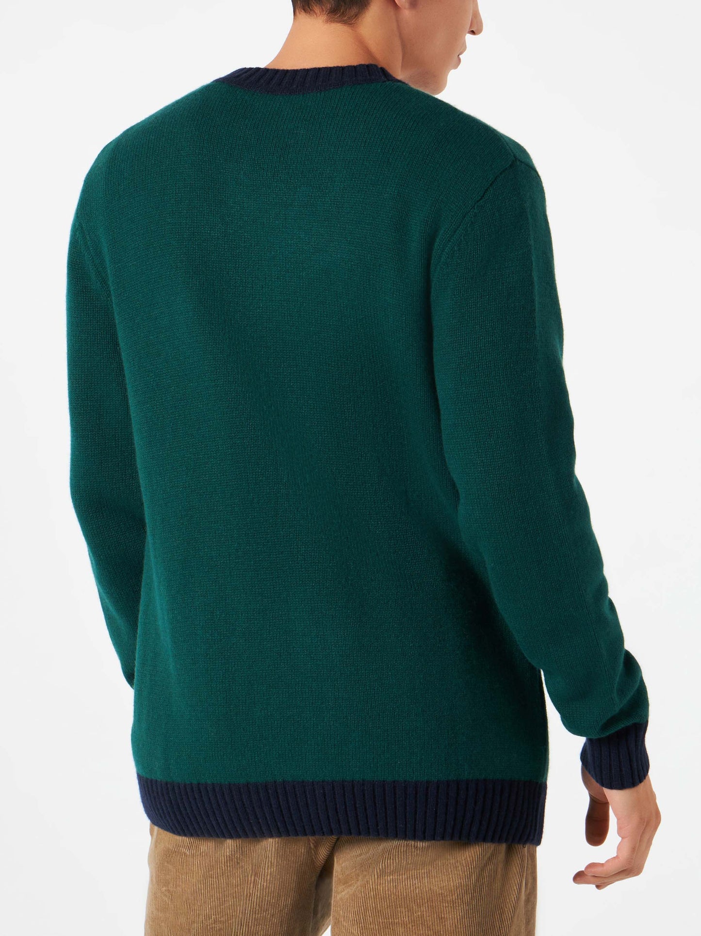 Knitted cardigan with patch and St. Barth College embroidery - MC2 Saint Barth