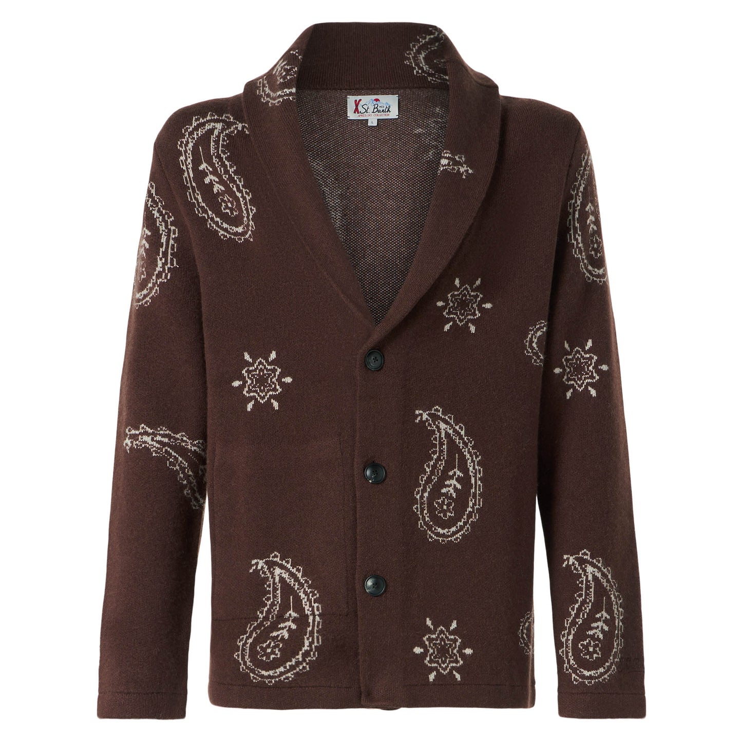 Man knit jacket with Paisley print - MC2 Saint Barth