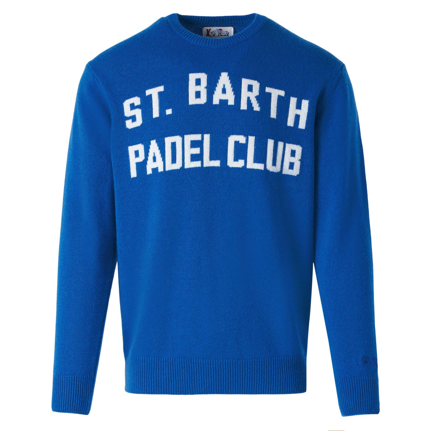 Man sweater with St. Barth Padel Club lettering - MC2 Saint Barth