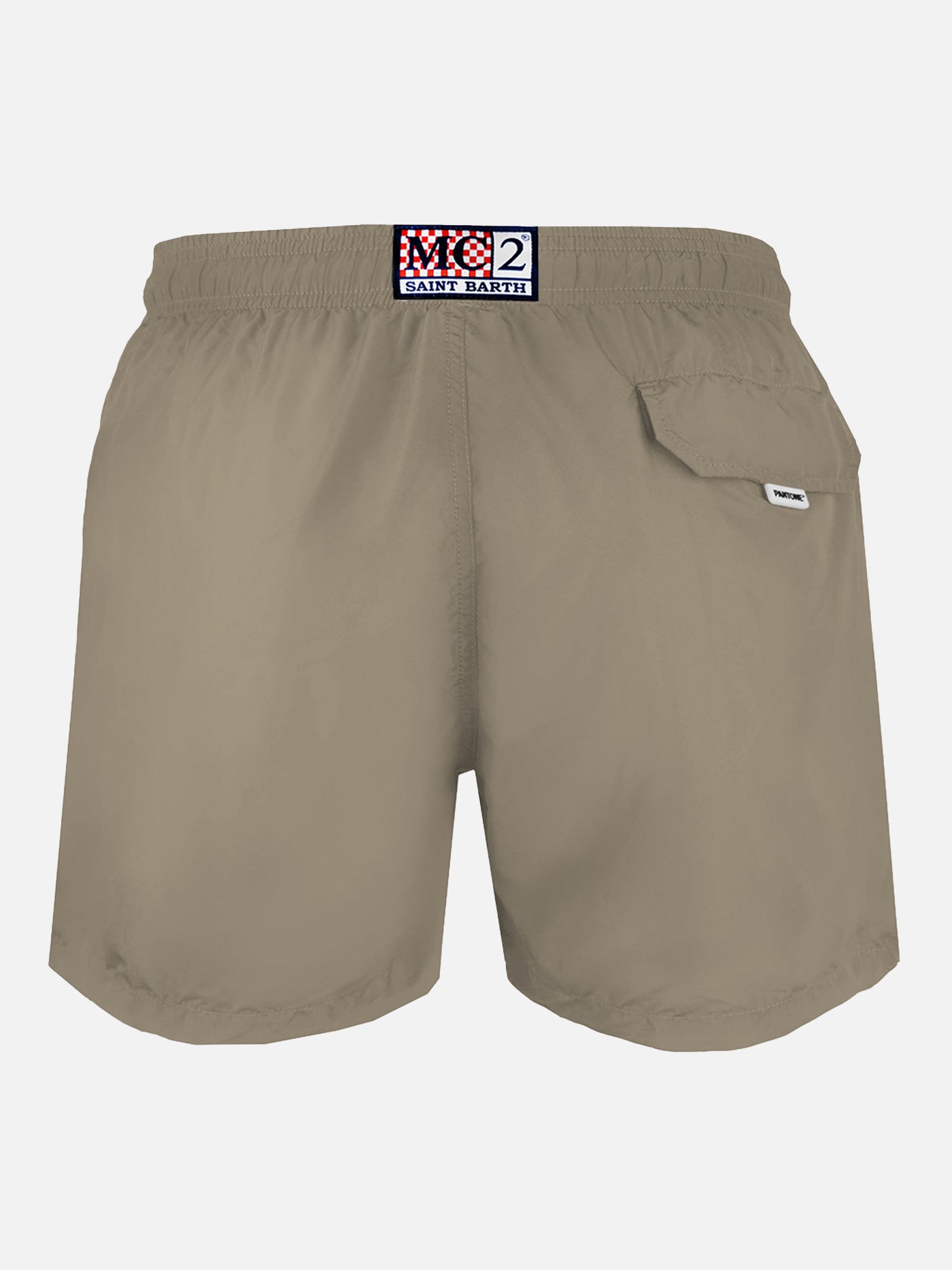 Man beige lightweight swim shorts Lighting Pantone | PANTONE® SPECIAL EDITION - MC2 Saint Barth