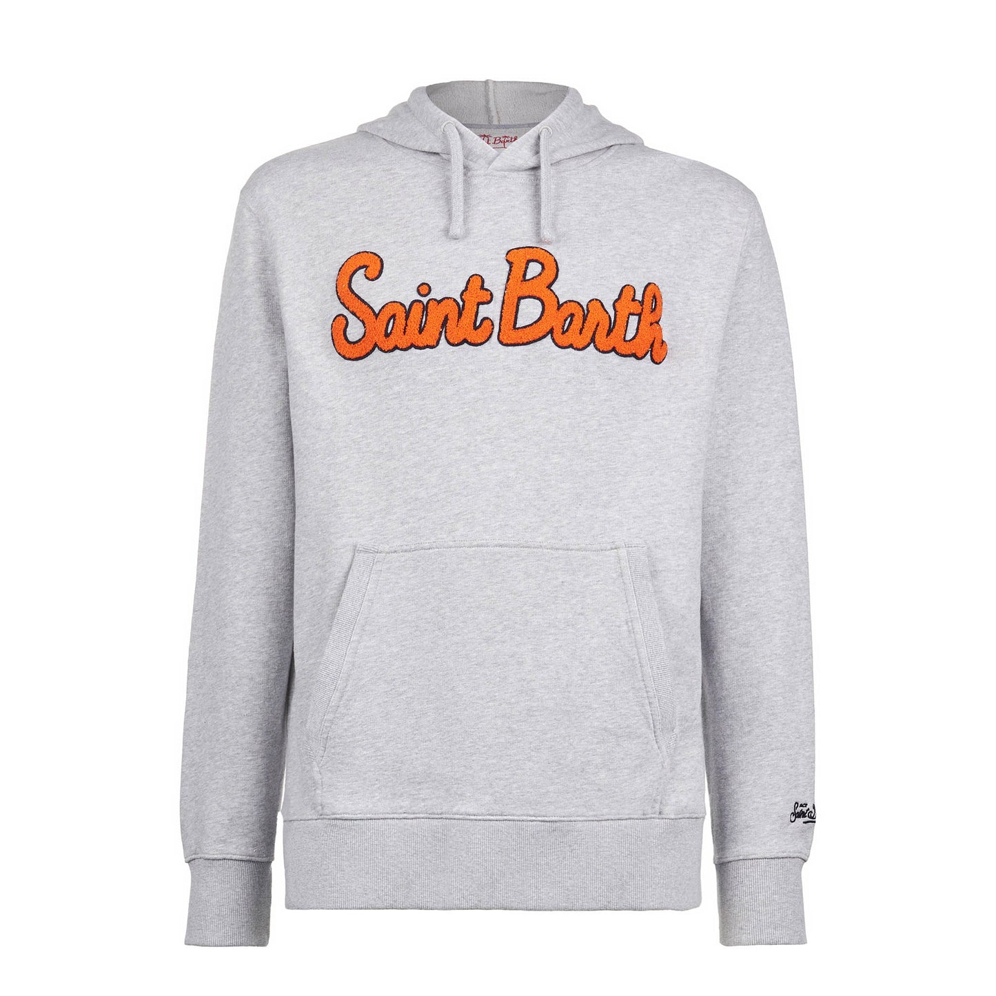 Man cotton hooded sweatshirt with patch - MC2 Saint Barth