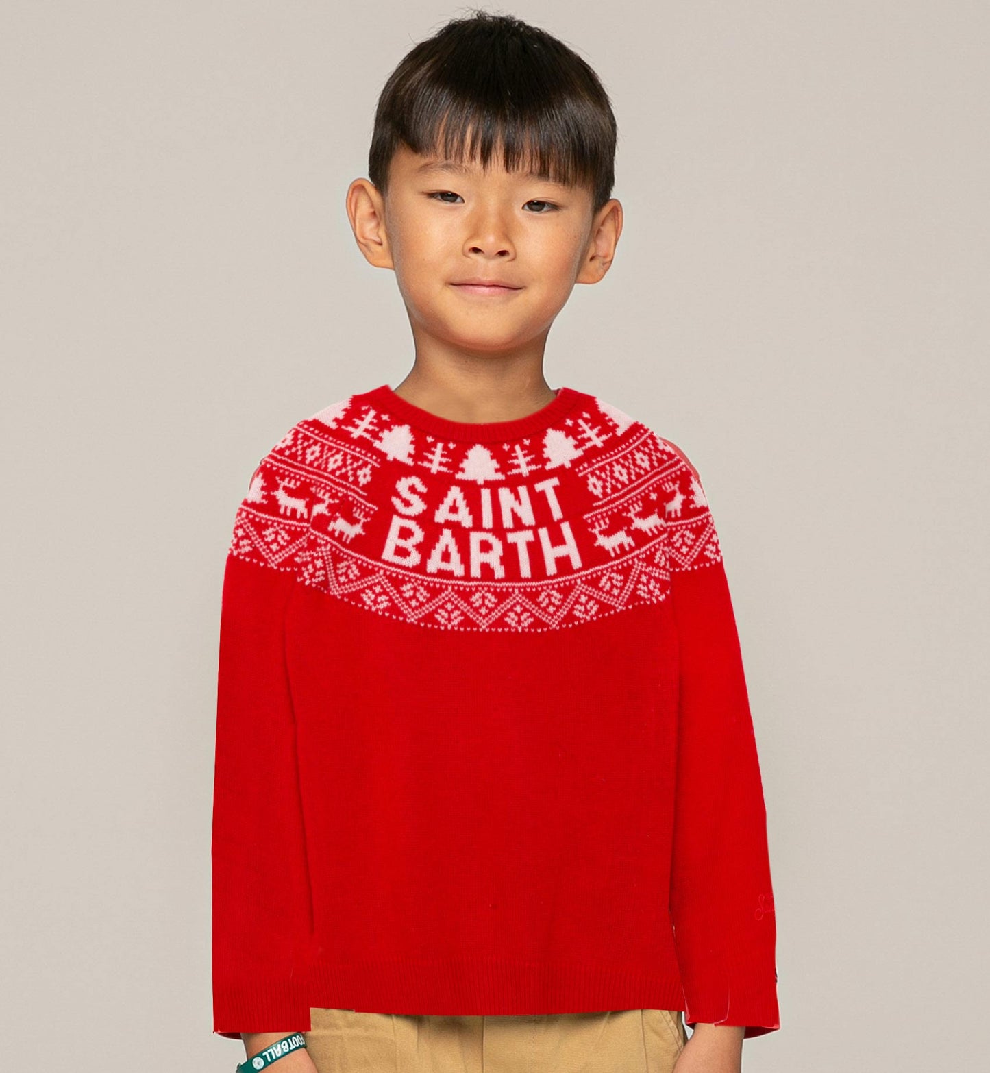 Saint Barth Norwegian print boy sweater - MC2 Saint Barth