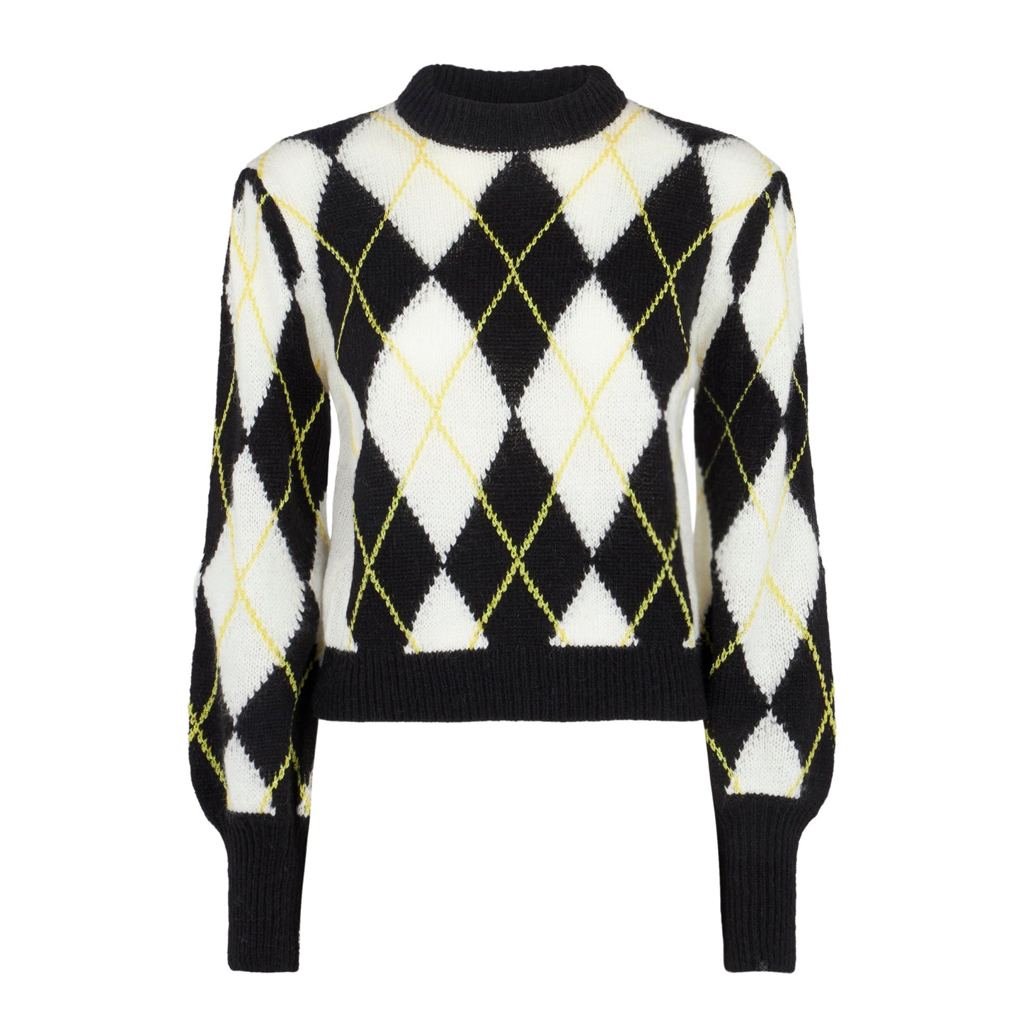 Woman brushed sweater with argyle pattern - MC2 Saint Barth