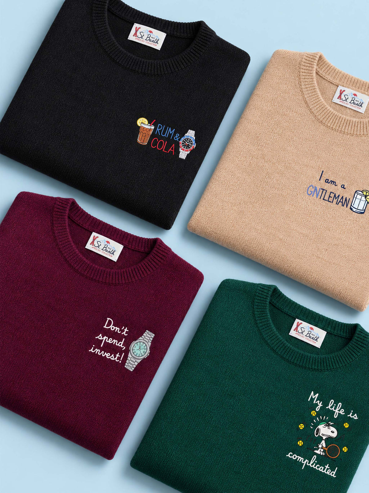 Men's Mini Embroidered Knits