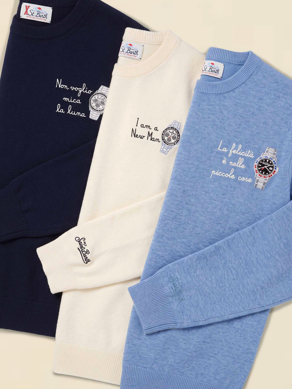 Men's Mini Watch Embroidered Knits