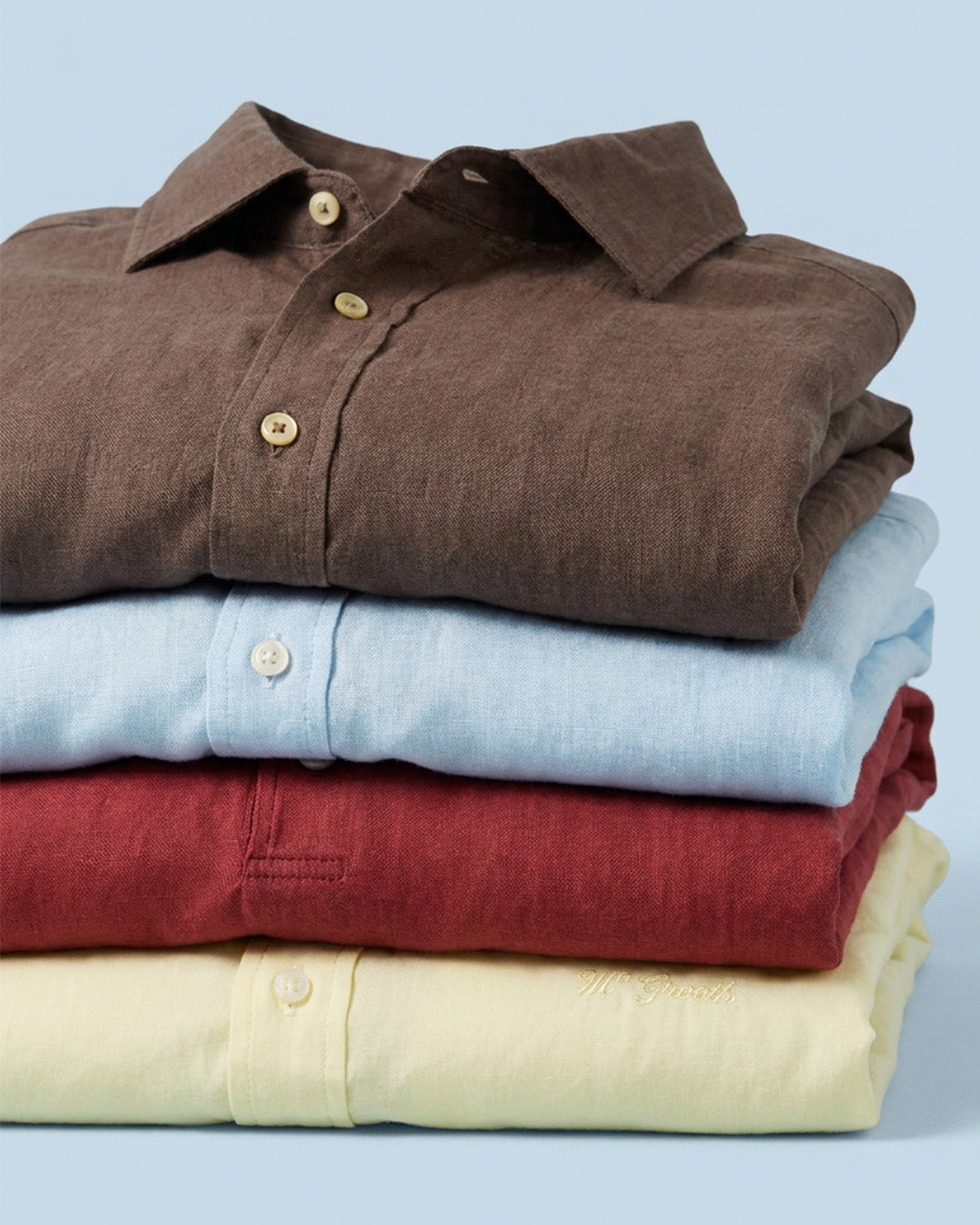 Man Solid Color Shirts