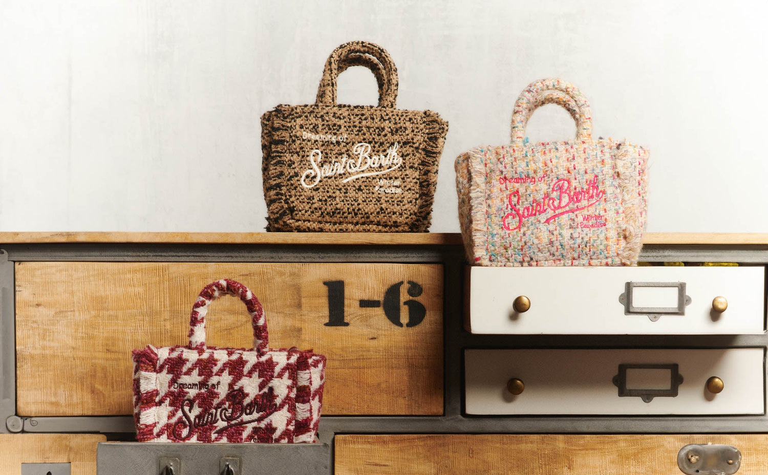 Tweed and knitted bags - MC2 Saint Barth