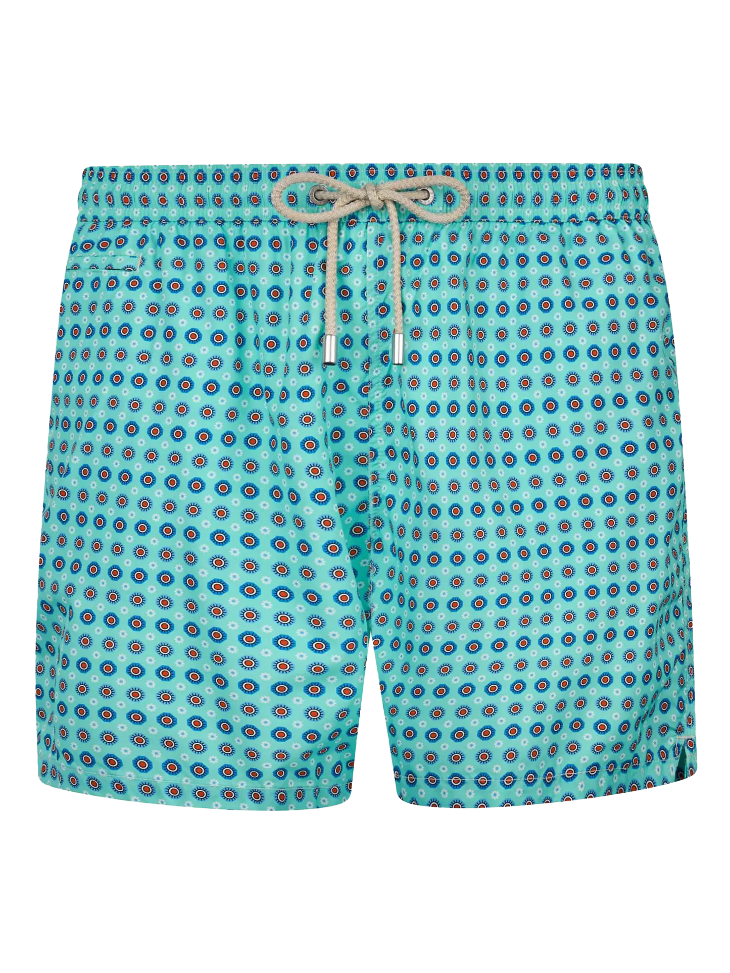 Man lightweight fabric swim-shorts Lighting Micro Fantasy with tie print - MC2 Saint Barth
