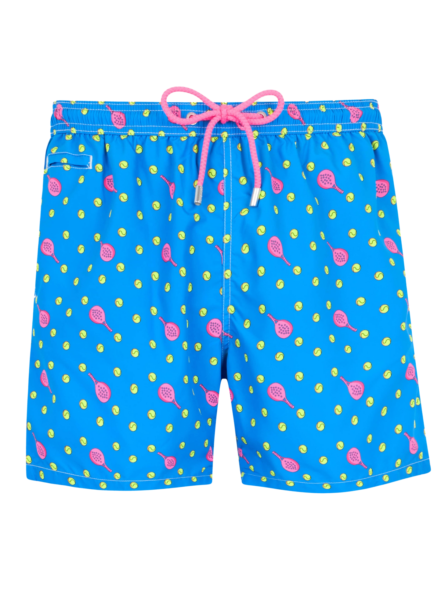 Man lightweight fabric swim-shorts Lighting Micro Fantasy with padel print - MC2 Saint Barth