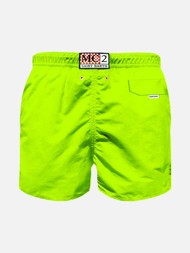 Neongelbe Badeshorts für Jungen | PANTONE™ SONDERAUSGABE