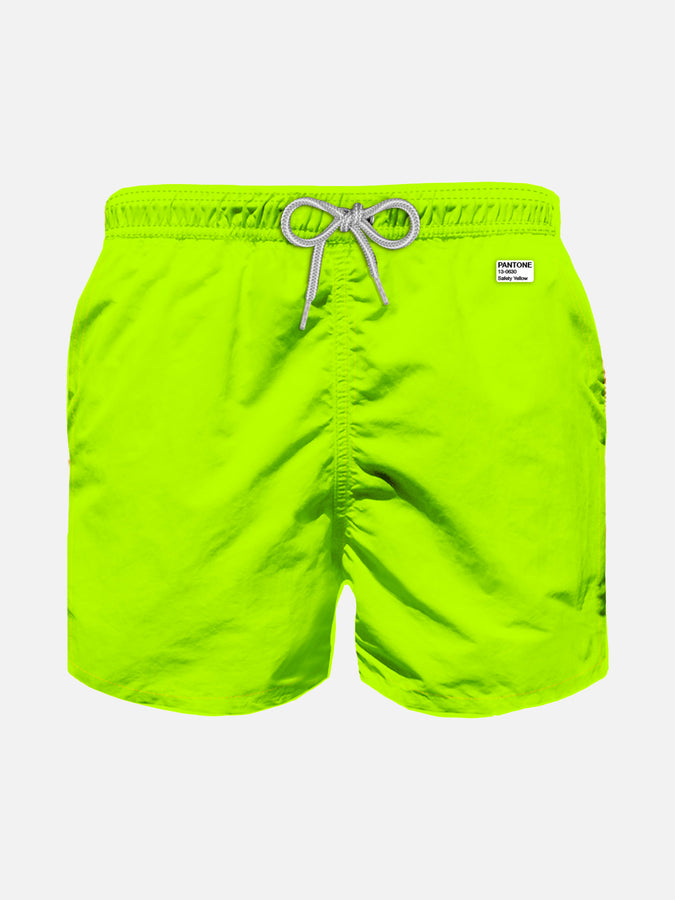 Mc2 Saint Barth Costume da bagno da bambino giallo fluo | EDIZIONE SPECIALE PANTONE™