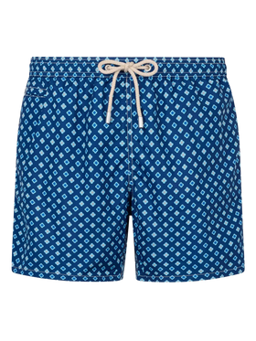 Man lightweight fabric swim-shorts Lighting Micro Fantasy with tie print - MC2 Saint Barth