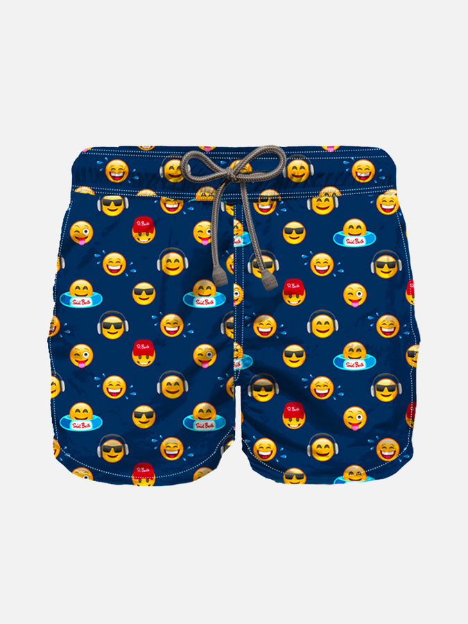 Mc2 Saint Barth Costume da bagno da bambino con stampa emoji