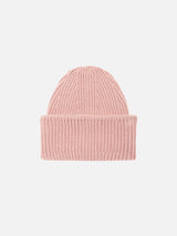 Woman knit beanie with St. Barth embroidery