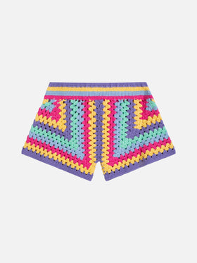 Girl crochet shorts - MC2 Saint Barth