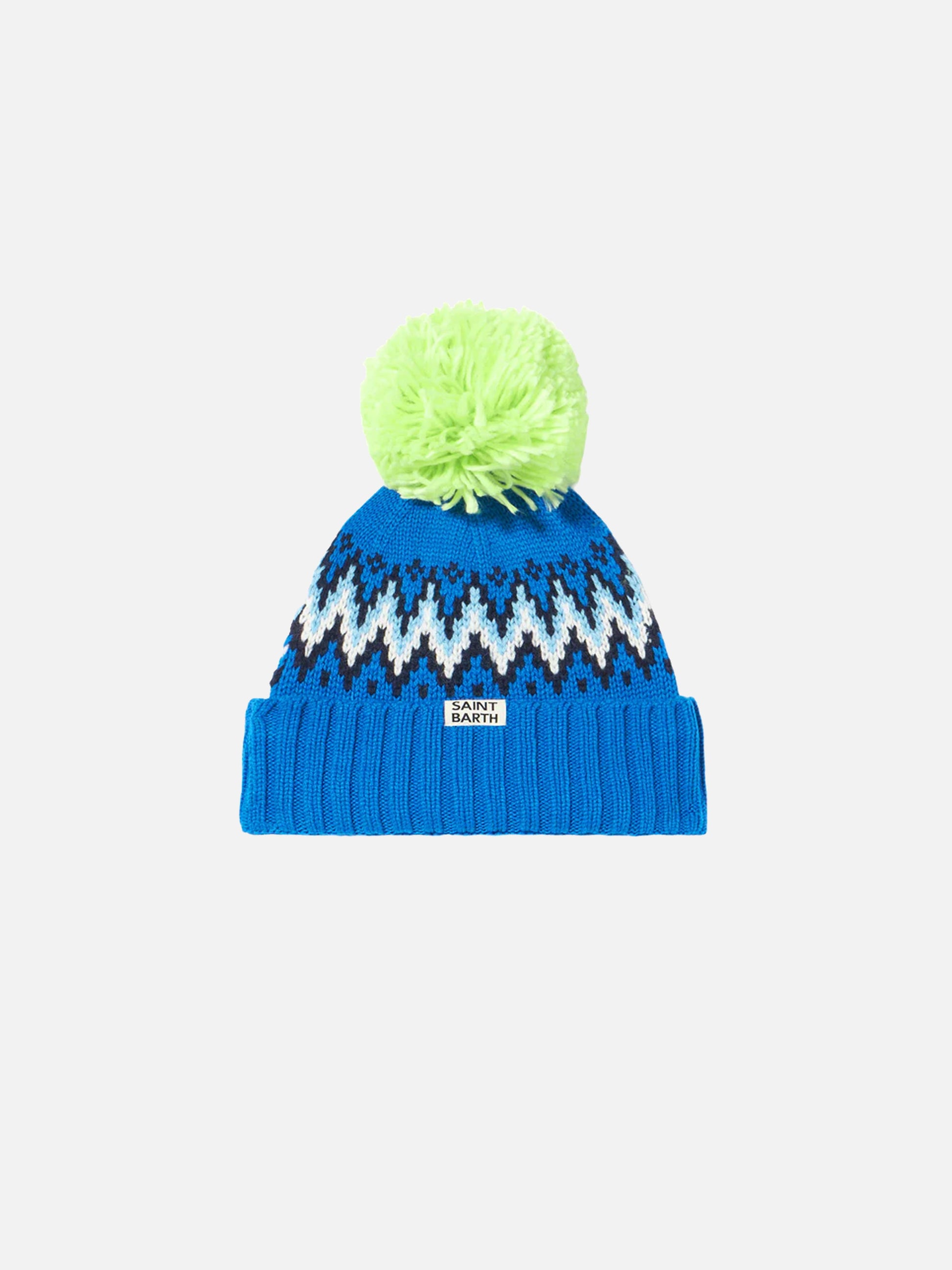 Boy beanie with Icelandic jacquard - MC2 Saint Barth