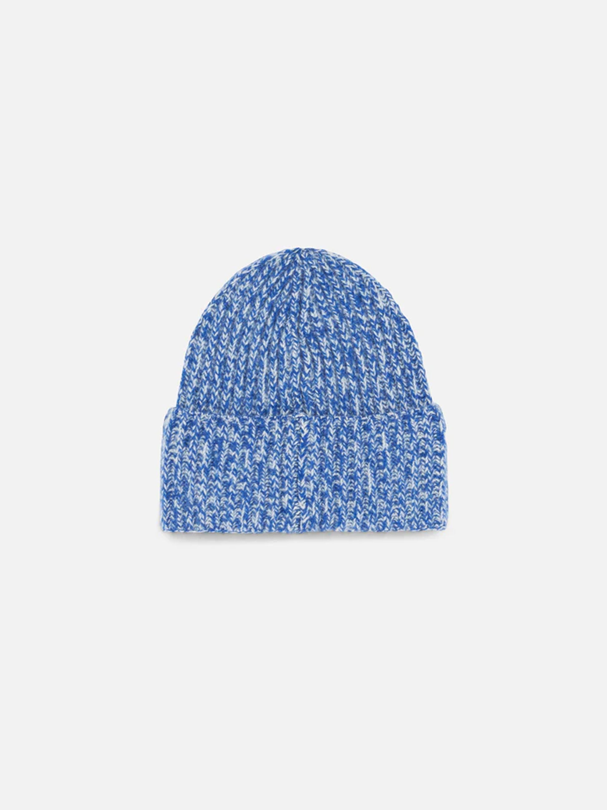 Kid white and bluette mouliné beanie with Saint Barth embroidery - MC2 Saint Barth