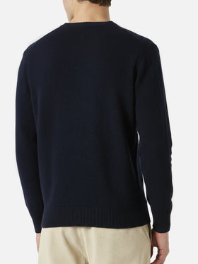 Man sweater with Time is money embroidery