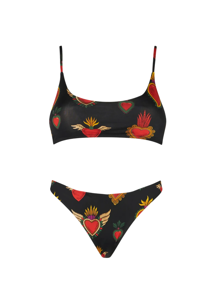 Woman sacred hearts bralette bikini - MC2 Saint Barth
