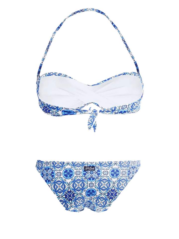 Bandeau bikini optical print - MC2 Saint Barth