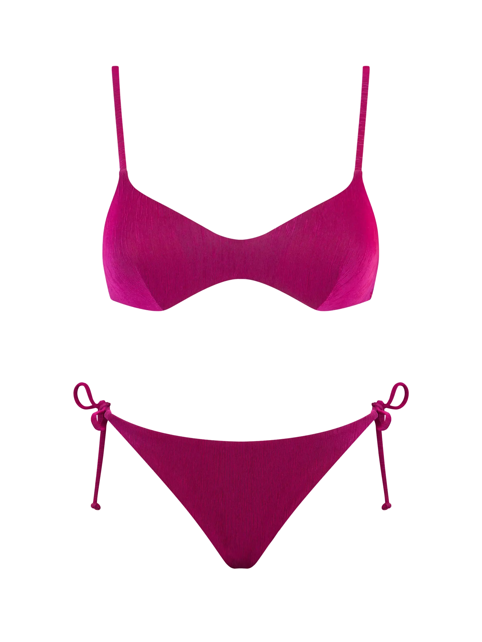 Woman fuchsia bralette bikini - MC2 Saint Barth