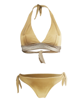 Gold bralette bikini - MC2 Saint Barth