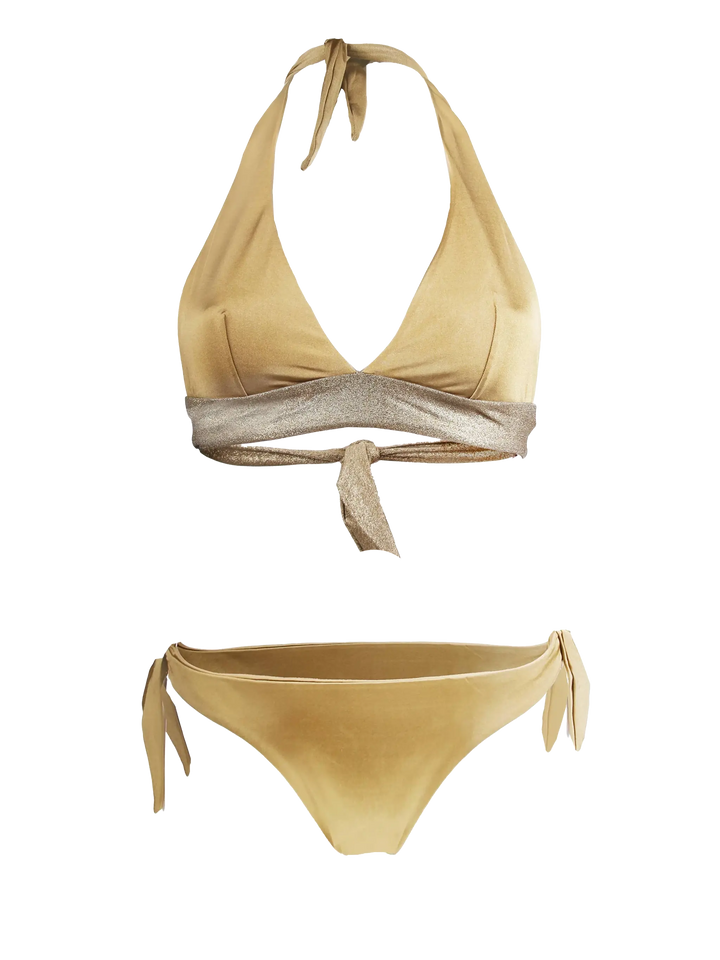 Gold bralette bikini - MC2 Saint Barth