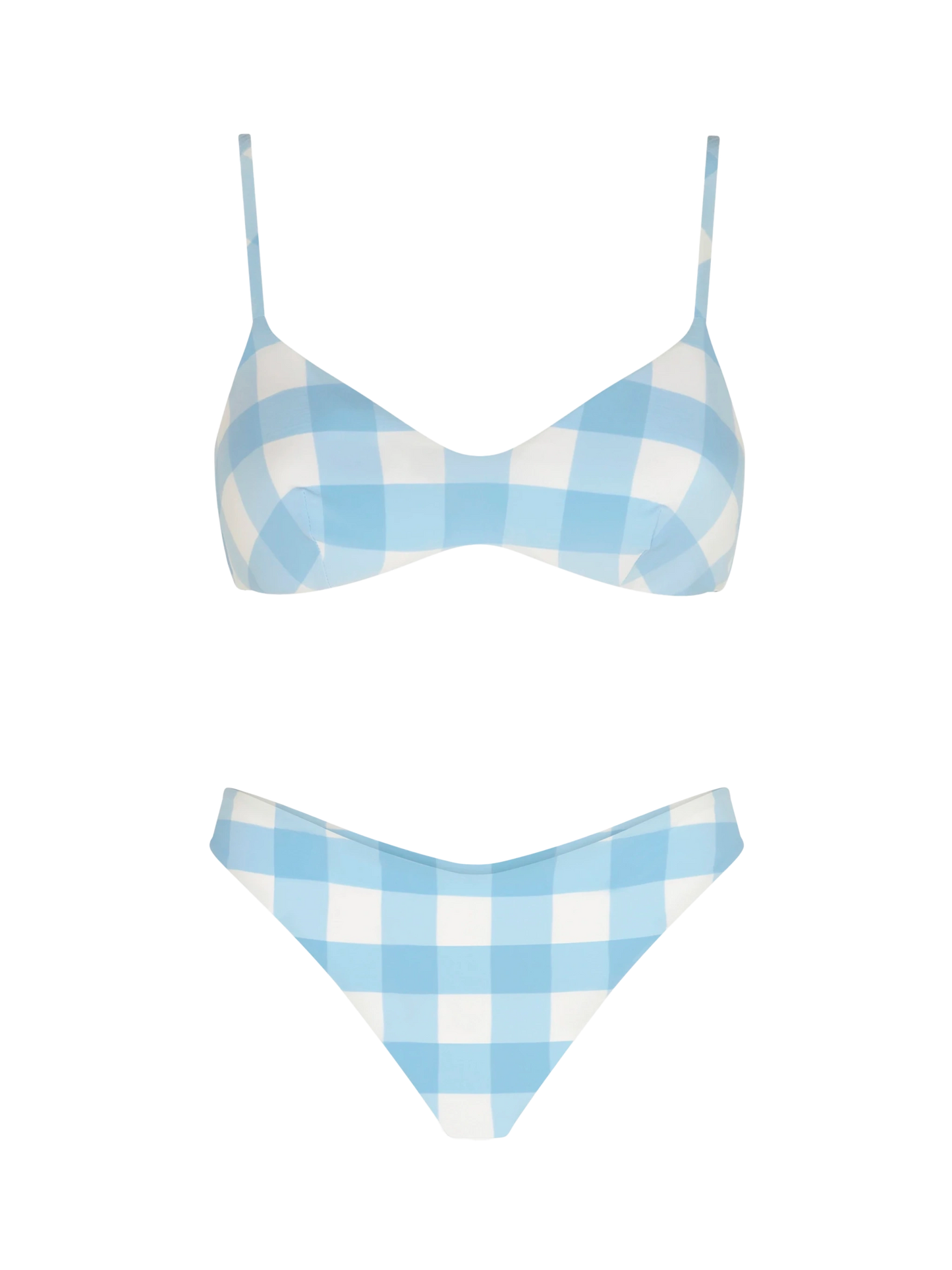 Gingham bralette bikini with cheeky swim briefs - MC2 Saint Barth